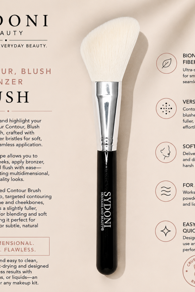 Sydoni - CONTOUR BLUSH BRUSH (BIONIC NANO FIBER)