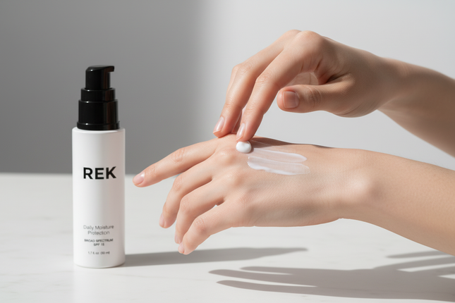 REK Cosmetics - Daily Moisture Protection – Hydrating SPF Moisturizer | REK Cosmetics