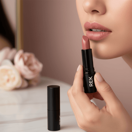 REK Cosmetics - Cream Lipstick Collection | REK Cosmetics | Creamy Satin Finish, Longwear Formula