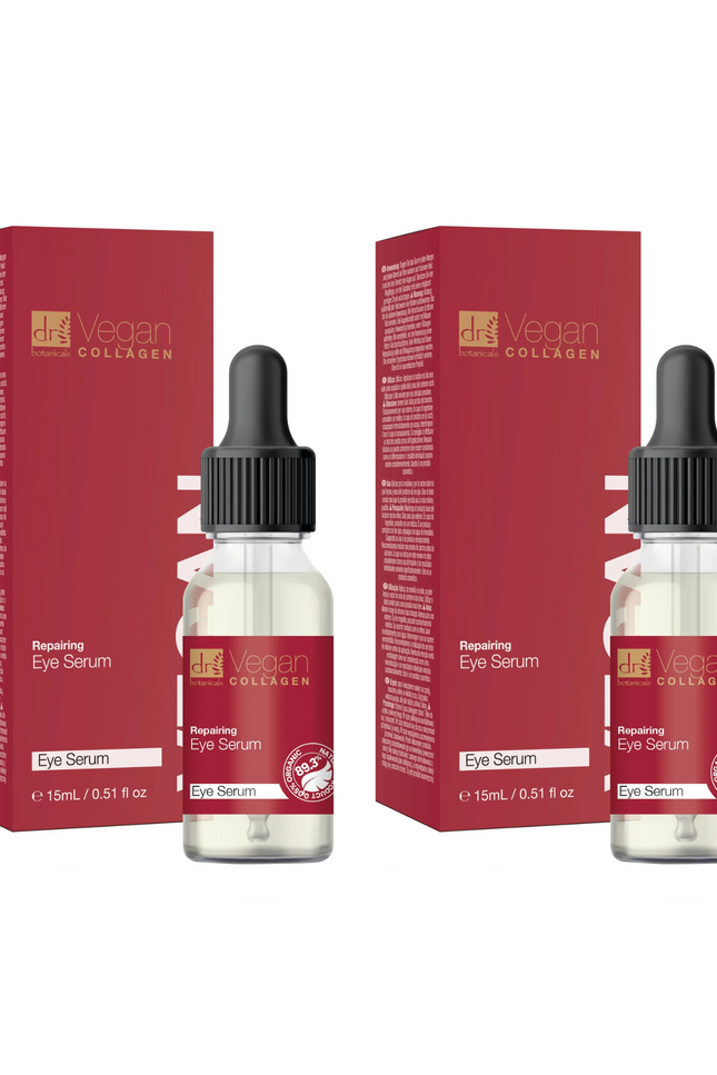 skinChemists US - Dr Botanicals Vegan Collagen Repairing Eye Serum 15ml Twin Value Savings Pack