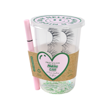 Profusion Cosmetics - Matcha Love 2 Pair Lashes & Glue