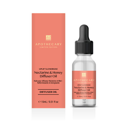 skinChemists US - Dr Botanicals Uplift & Energise Nectarine & Honey Diffuser Oil 15ml Twin Value Savings Pack