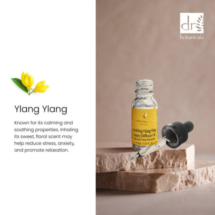 skinChemists US - Dr Botanicals Soothing Ylang Ylang Luxury Diffuser Oil 10ml Twin Value Savings Pack