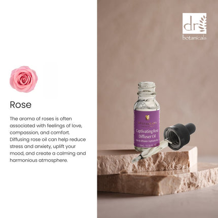 skinChemists US - Dr Botanicals Captivating Rose Diffuser Oil 10ml Twin Value Savings Pack