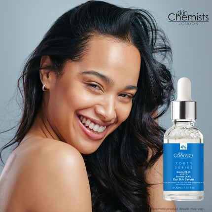 skinChemists US - Dry Skin Serum Marulua Oil 4%, Q10 1%, Rosehip Oil 4% 30ml