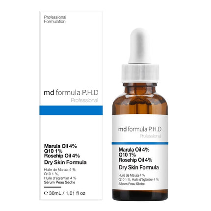 skinChemists US - Dry Skin Serum Marulua Oil 4%, Q10 1%, Rosehip Oil 4% 30ml
