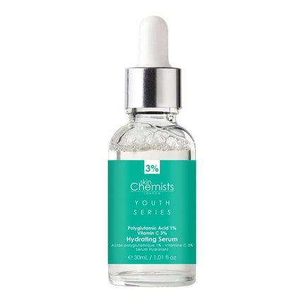 skinChemists US - Hydrating Serum Polyglutamic Acid 1%, Vitamin C 3% 30ml