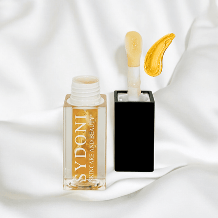 Sydoni - EMBRACE LIP OIL-SHEER YELLOW with JOJOBA AND SUNFLOWER OILS Net. Wt. 0.16oz 4.8ml