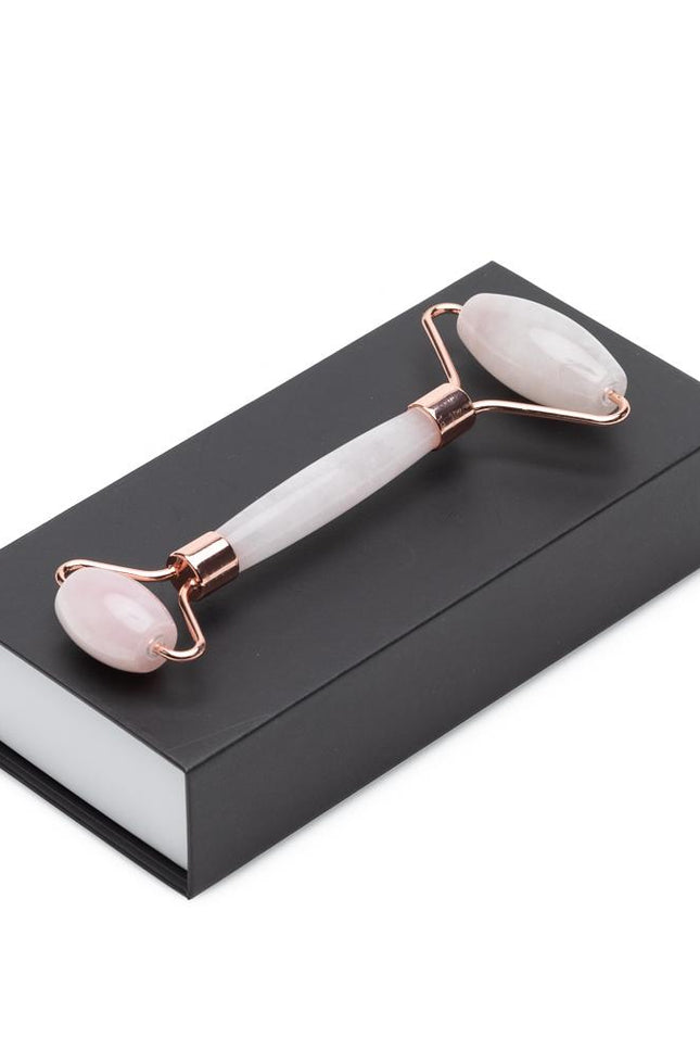 EpiLynx - Genuine Rose Quartz Roller - Massage for Skin Tightening and Firming