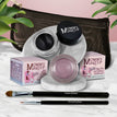 Elsa - A Pale Shimmering Lilac / Black Beauty - Pure black