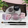 Elsa - A Pale Shimmering Lilac / Chocolate Kiss - Deep brown/black