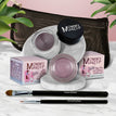 Elsa - A Pale Shimmering Lilac / Black Orchid - Luscious metallic black burgundy
