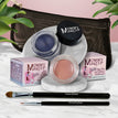 Anna - A Matte Warm Rosy Beige / Blue Angel - A Classic Navy Blue