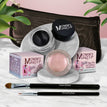 Pink Icing - A Light Opalescent Pink / Black Beauty - Pure black