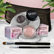 Pink Icing - A Light Opalescent Pink / Chocolate Kiss - Deep brown/black
