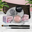 Pink Icing - A Light Opalescent Pink / Steel Magnolia - Deep grey with shimmer
