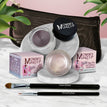 Crystal - A Pale Shimmering Pewter / Black Orchid - Luscious metallic black burgundy