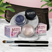 Crystal - A Pale Shimmering Pewter / Blue Angel - A Classic Navy Blue