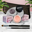 Duchess - A Peachy Rose with a Silver Sheen / Black Orchid - Luscious metallic black burgundy