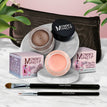 Duchess - A Peachy Rose with a Silver Sheen / Chocolate Sizzle - Milk chocolate brown with golden shimmer and golden flecks