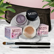 Misty Mocha - A Matte Cool Mocha Beige / Amethyst - Deep eggplant