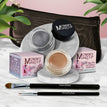 Misty Mocha - A Matte Cool Mocha Beige / Steel Magnolia - Deep grey with shimmer