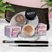 Misty Mocha - A Matte Cool Mocha Beige / Chocolate Sizzle - Milk chocolate brown with golden shimmer and golden flecks