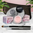 Cameo - a light nude pink / Steel Magnolia - Deep grey with shimmer
