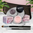 Cameo - a light nude pink / Black Orchid - Luscious metallic black burgundy