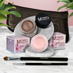 Cameo - a light nude pink / Chocolate Sizzle - Milk chocolate brown with golden shimmer and golden flecks
