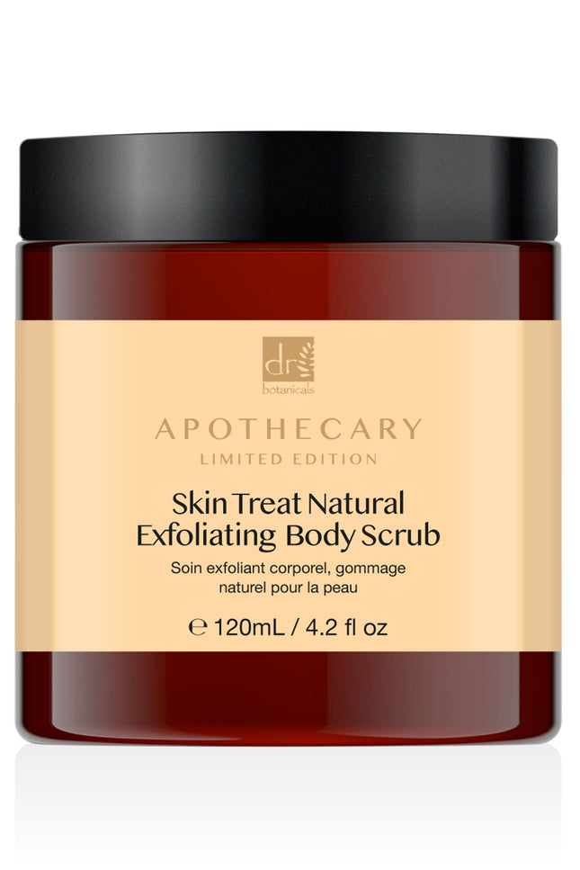 skinChemists US - Dr Botanicals Skin Treat Natural Exfoliating Body Scrub 120ml Twin Value Savings Pack