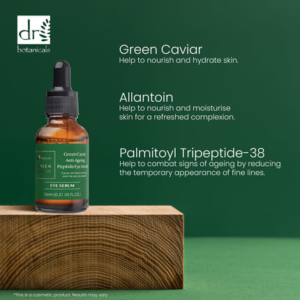 skinChemists US - Dr Botanicals Green Caviar Anti-Ageing Peptide Eye Serum 15ml Twin Value Savings Pack