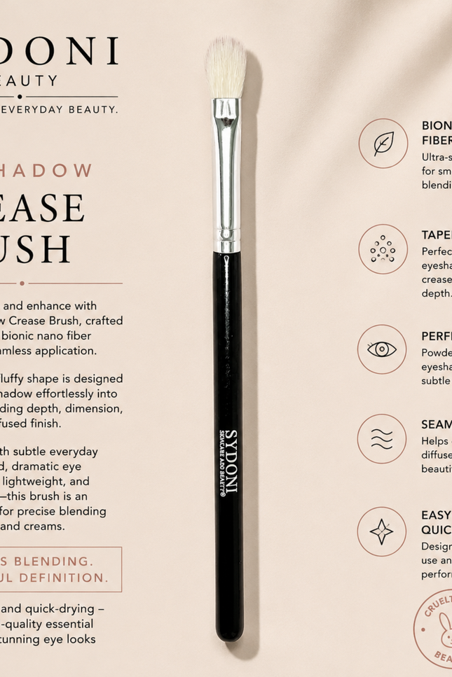 Sydoni - EYESHADOW CREASE BRUSH (GOAT HAIR)