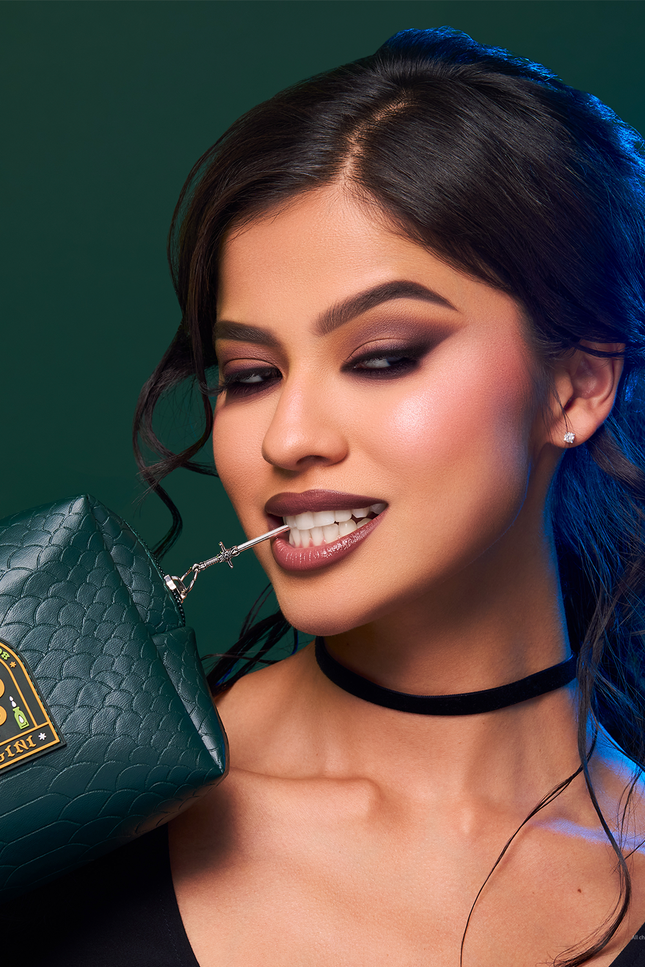 Profusion Cosmetics - HP Dark Arts | Nagini Cosmetic Bag with Face Gems & Temporary Tattoo