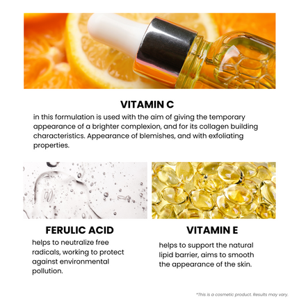 skinChemists US - MD Formula Anti-Ageing Serum Vitamin C 3%, Ferulic Acid 1%, Vitamin E 1% 30ml Twin Value Savings Pack