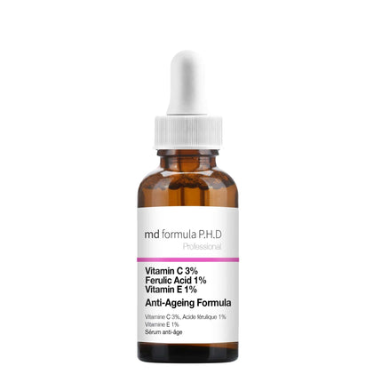 skinChemists US - MD Formula Anti-Ageing Serum Vitamin C 3%, Ferulic Acid 1%, Vitamin E 1% 30ml Twin Value Savings Pack