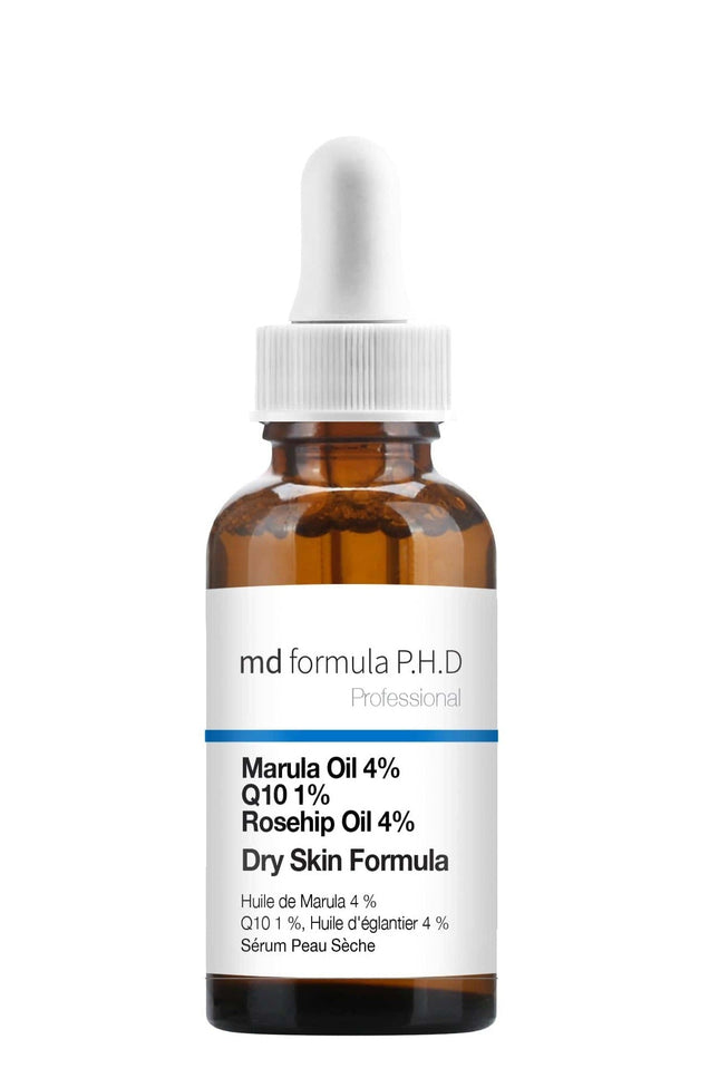 skinChemists US - MD Formula Dry Skin Serum Marulua Oil 4%, Q10 1%, Rosehip Oil 4% 30ml Twin Value Savings Pack