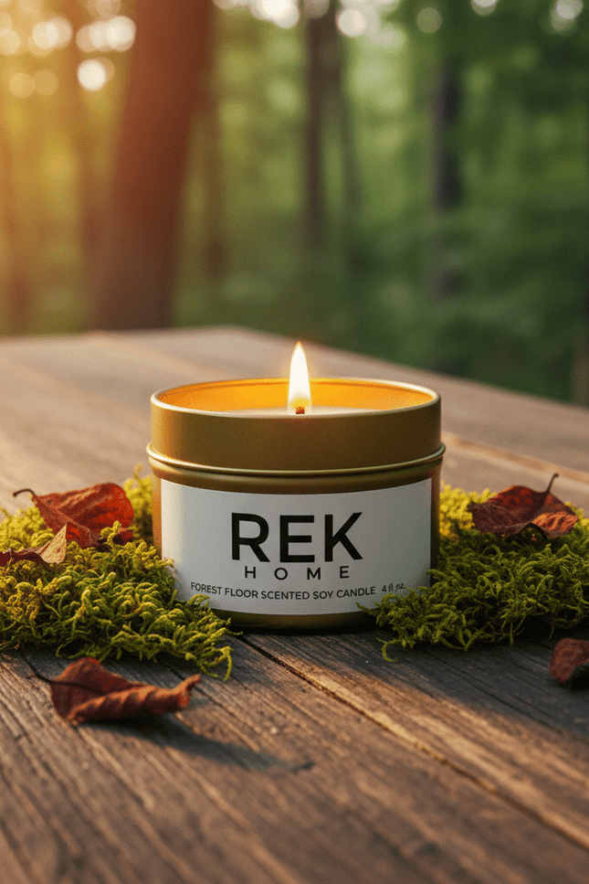 REK Cosmetics - Forest Floor Soy Candle