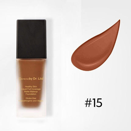 EpiLynx - Healthy Skin Liquid Full Coverage Matte Makeup Foundation with SPF 30