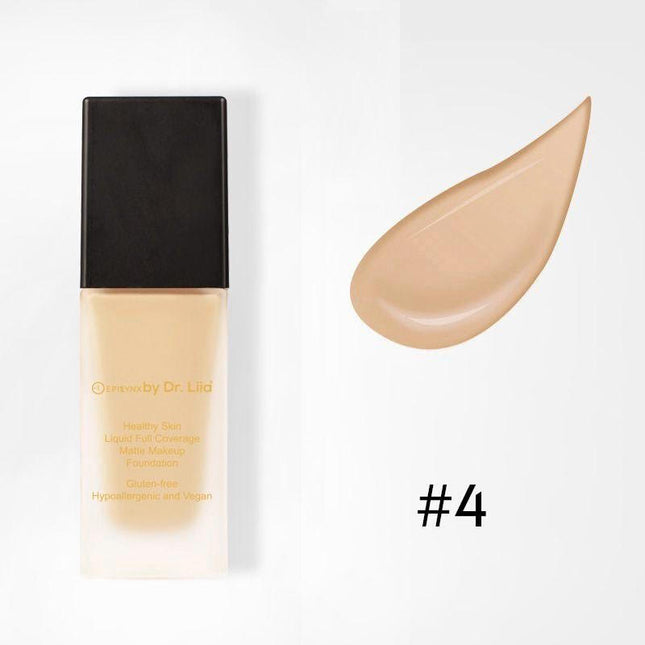 EpiLynx - Healthy Skin Liquid Full Coverage Matte Makeup Foundation with SPF 30