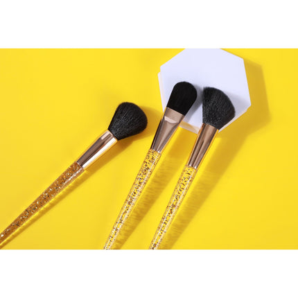 Prolux Cosmetics - Gold Flakes 3-Piece Brush Set