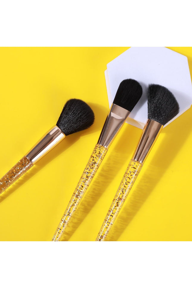 Prolux Cosmetics - Gold Flakes 3-Piece Brush Set