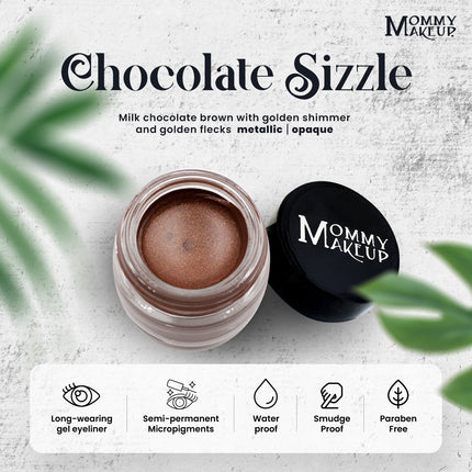 Mommy Makeup - Chocolate Sizzle Stay Put Waterproof Gel Eyeliner w/ Micropigments