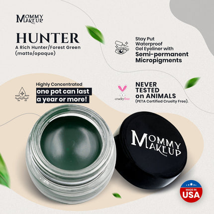 Mommy Makeup - Hunter Stay Put Waterproof Gel Eyeliner w/ Micropigments