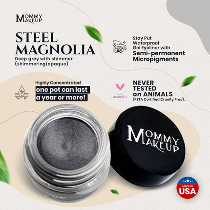 Mommy Makeup - Steel Magnolia Stay Put Waterproof Gel Eyeliner w/ Micropigments