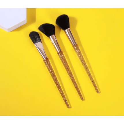 Prolux Cosmetics - Gold Flakes 3-Piece Brush Set