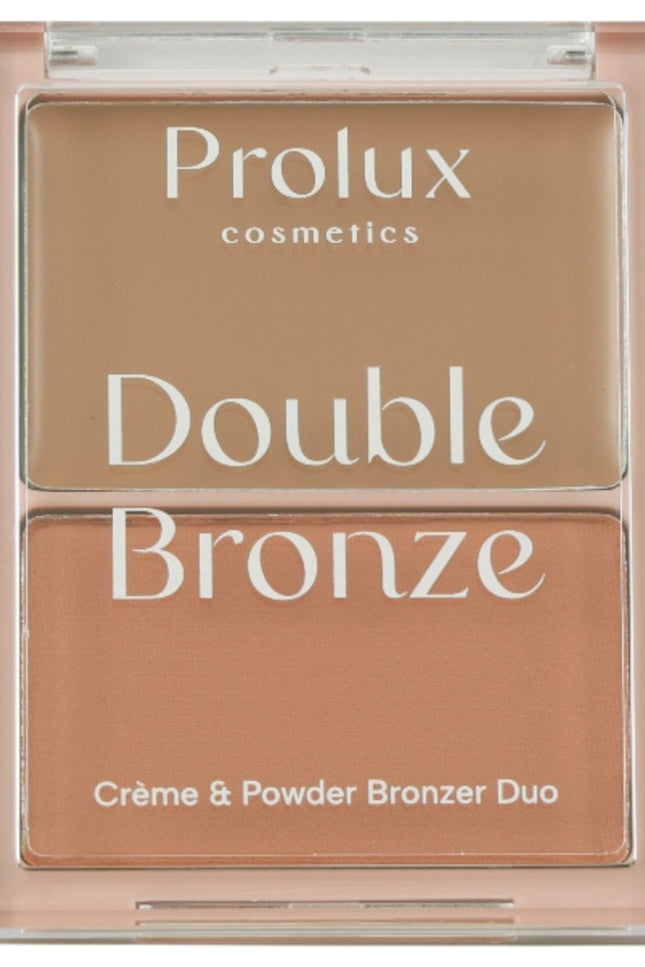 Prolux Cosmetics - Double Bronze - Creme & Powder Bronzer Duo
