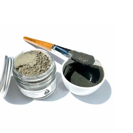 by valenti® - Hawaiian Sea Salt, Australian Black Clay & Black Tea Facial Clay Mask with Australian black clay + Vitamin C + Aloe vera