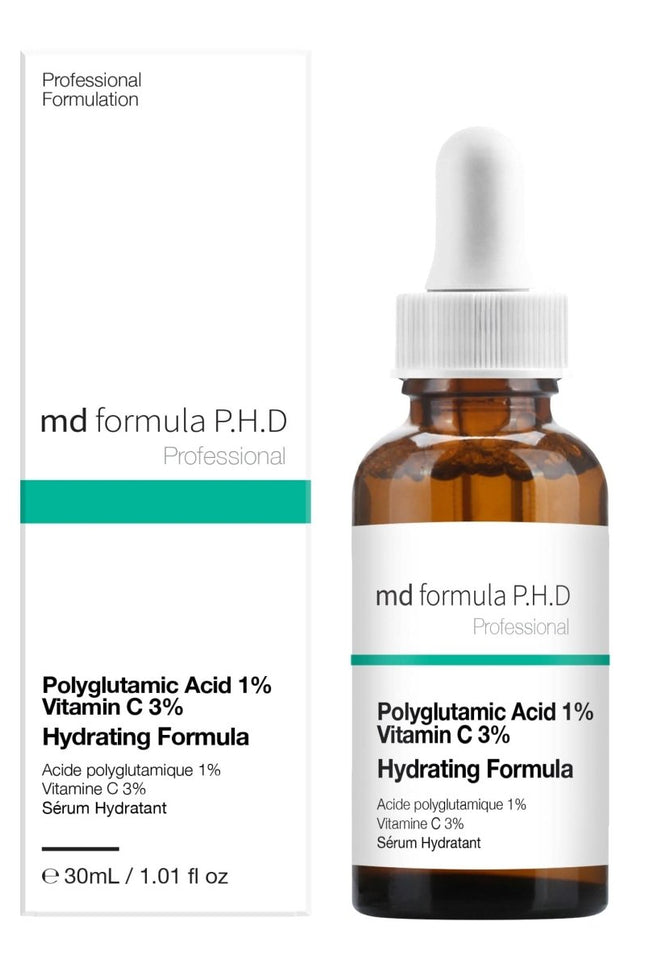 skinChemists US - Hydrating Serum Polyglutamic Acid 1%, Vitamin C 3% 30ml