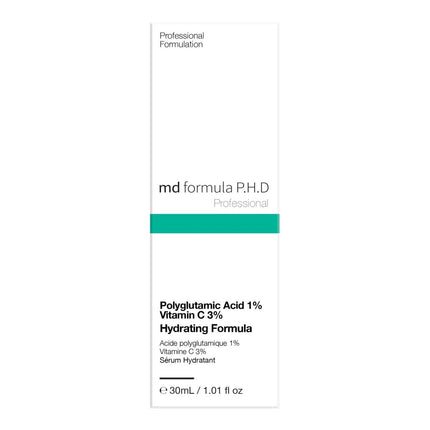 skinChemists US - Hydrating Serum Polyglutamic Acid 1%, Vitamin C 3% 30ml